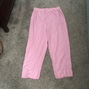 Women’s pink linen pants. Size S.